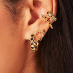 Chained Rose Studs