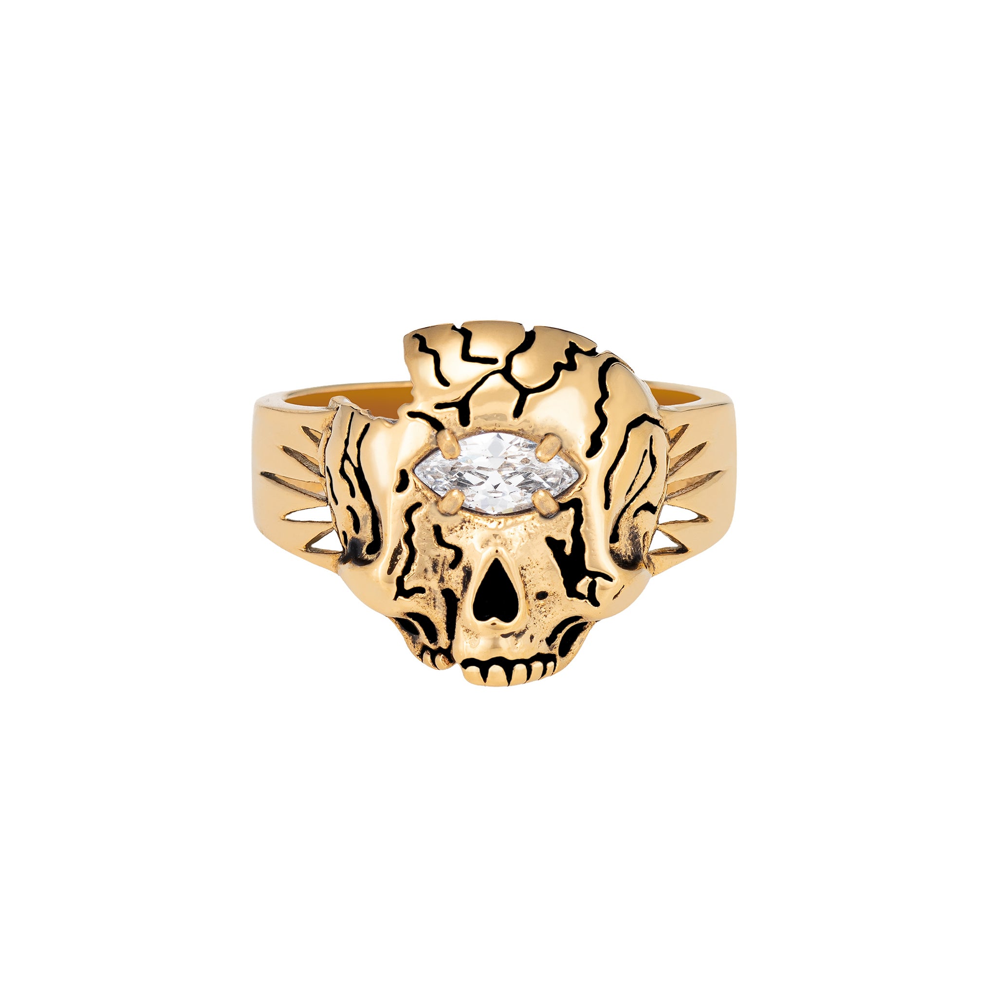 burden of proof ◑ RING 髑髏 SKULL Little Rooms | Monolith Cyclops Skull Ring