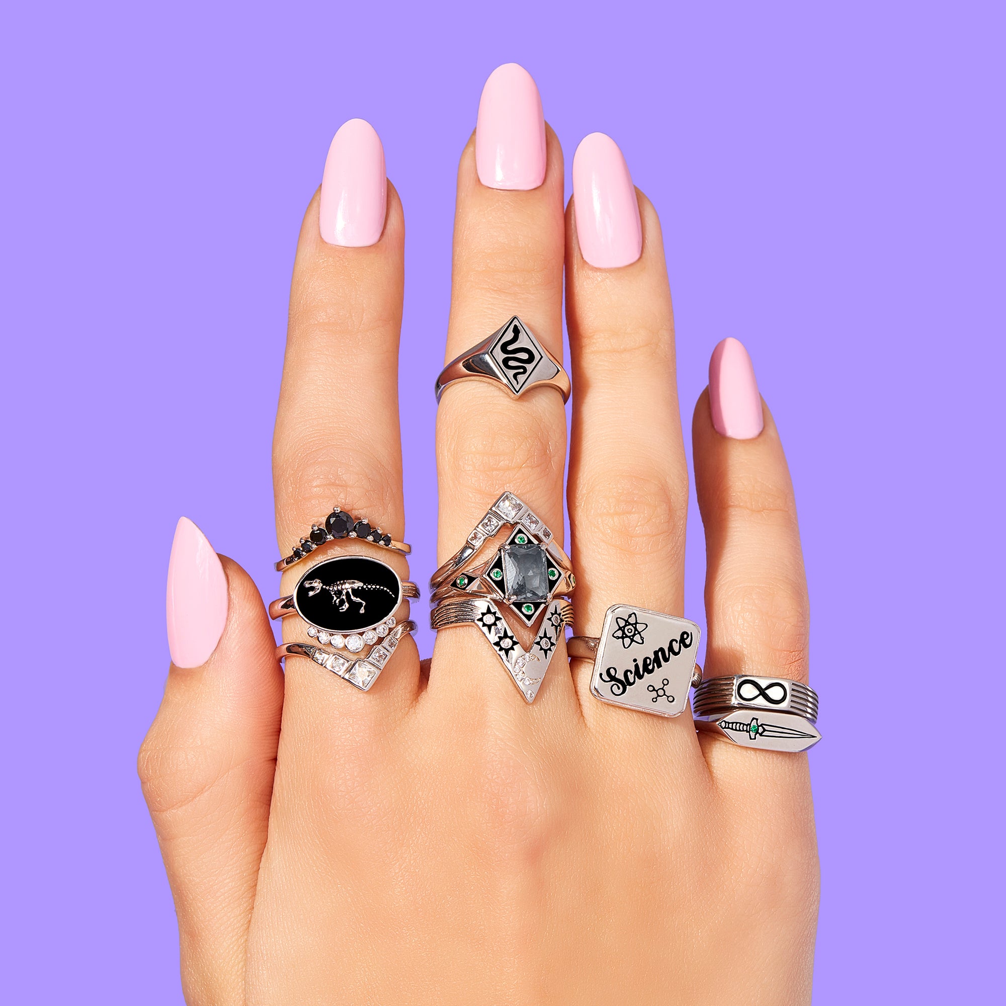 Little Rooms Opera Ring - Black