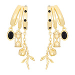 Midnight Rose Earrings