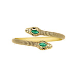Twin Snake Cuff Bracelet