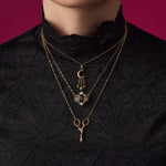 Stork Scissors Necklace