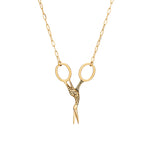 Stork Scissors Necklace