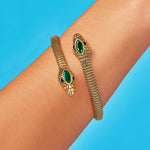 Twin Snake Cuff Bracelet