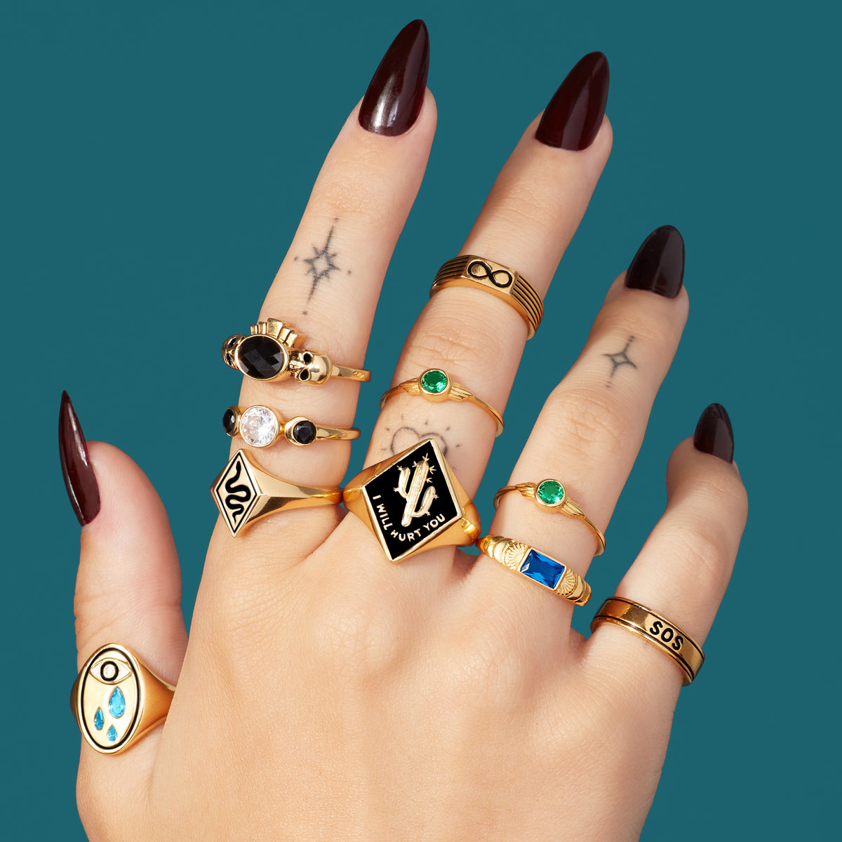 Little Rooms Deco Skull Ring