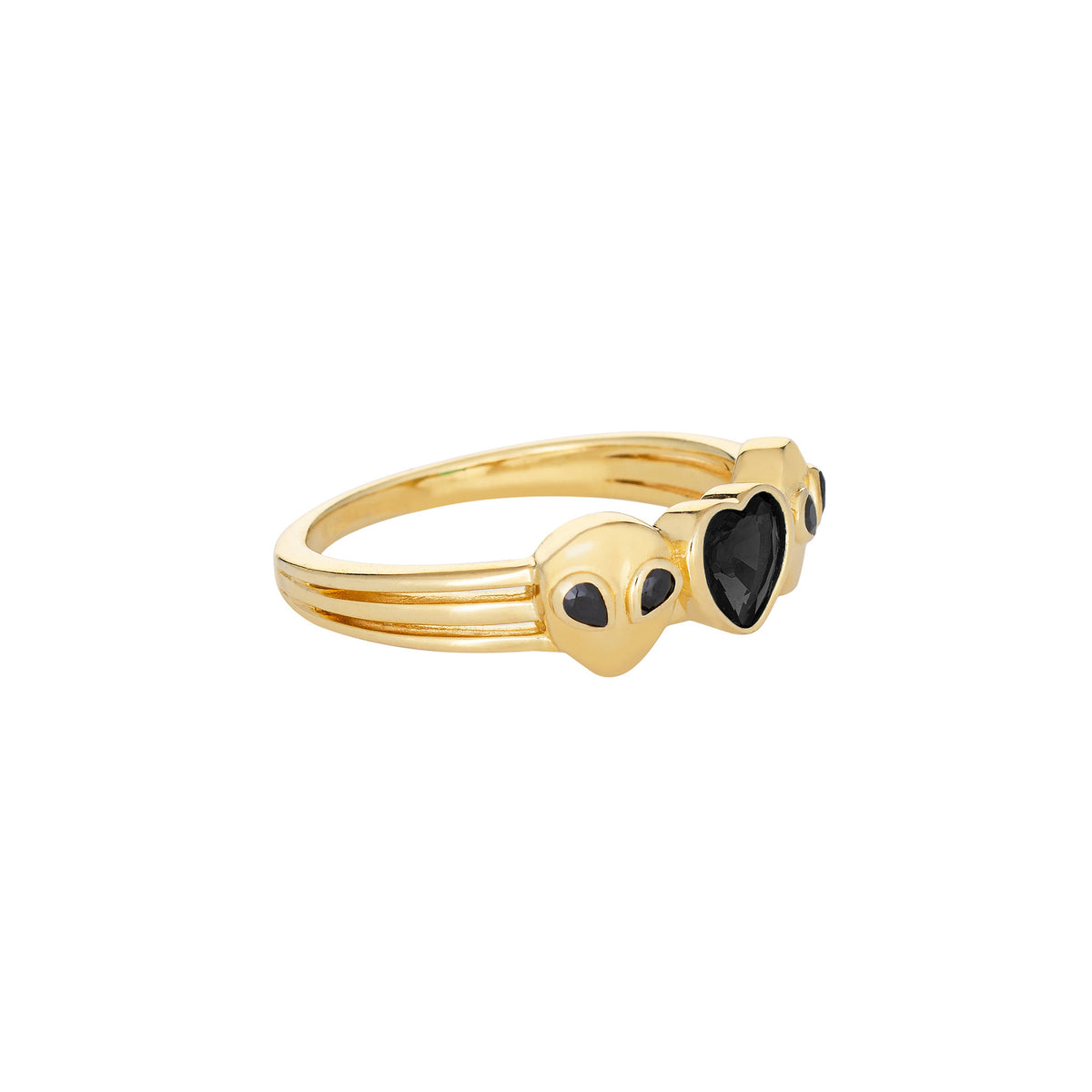 Little Rooms Cosmic Love Ring - Black