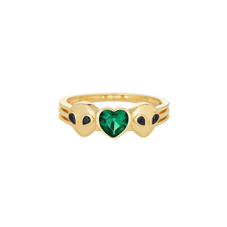 Little Rooms Cosmic Love Ring - Green