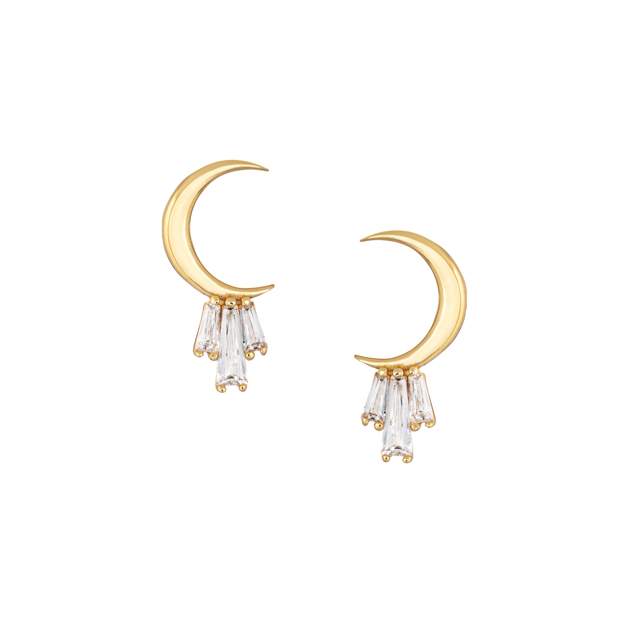 Little Rooms Crescent Moon Studs