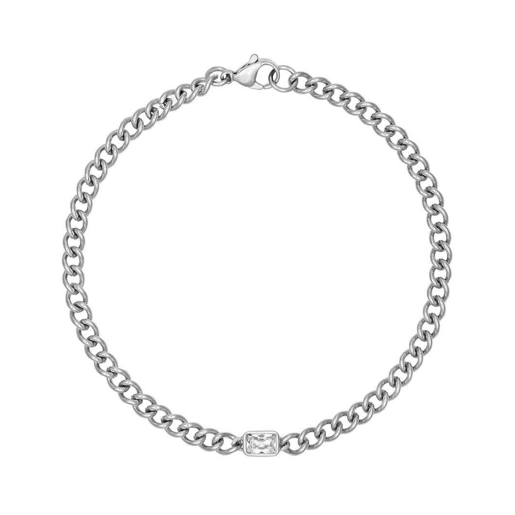 Dione Anklet - White