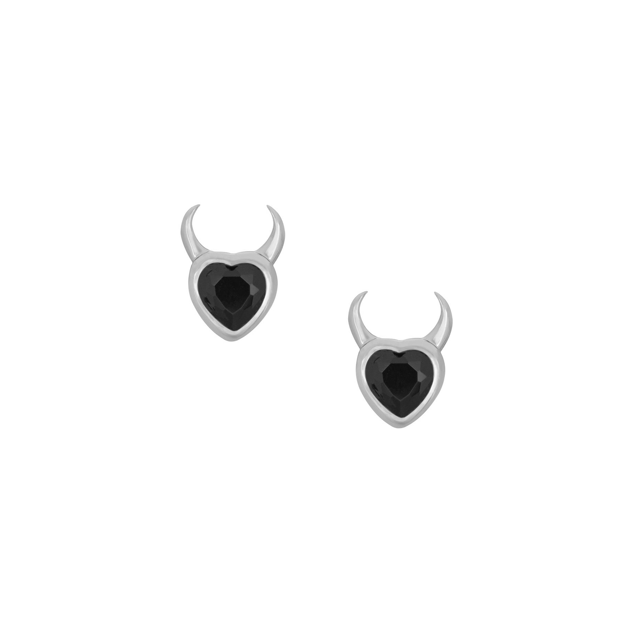 Little Rooms Sinister Heart Stud Earrings
