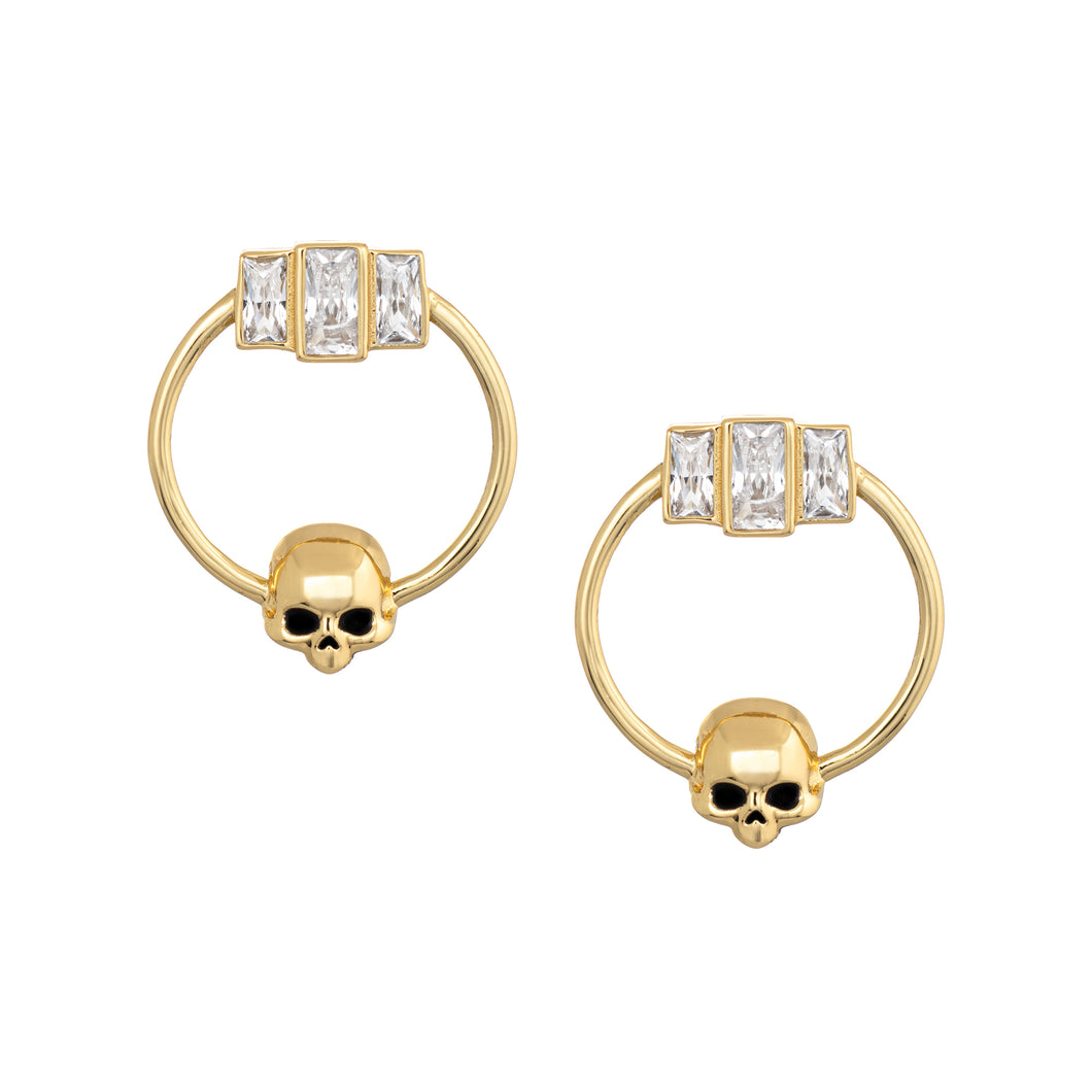 Trinity Skull Earrings