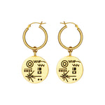 Golden Record Earrings